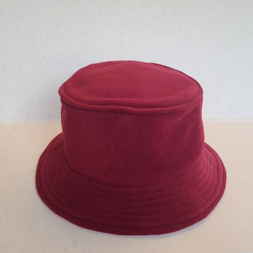 Vintage Rare OUTLINE BURGUNDY Short Brim Bucket  Hat Retro WOMEN New With Tag